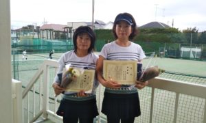 第1476回　関町ローンテニスクラブ　女子ダブルス準優勝:市川・石川ペア