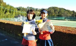 第1487回　百草テニスガーデン　女子ダブルス優勝:大橋ペア