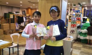 第1497回　緑ヶ丘テニスガーデン　女子ダブルス準優勝:谷口・高井ペア