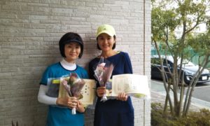 第1501回　東京グリーンテニスクラブ　女子ダブルス準優勝:中野・横川ペア