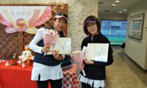 第1506回　緑ヶ丘テニスガーデン　女子ダブルス準優勝:深作・沢登ペア