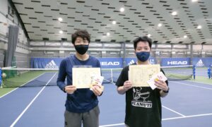 第274回　MTSテニスアリーナ三鷹　ナイター男子ダブルス優勝:細貝・藤井ペア