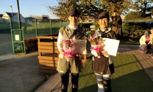 第13回　善福寺公園テニスクラブ　女子ダブルス優勝:長沢・村木ペア