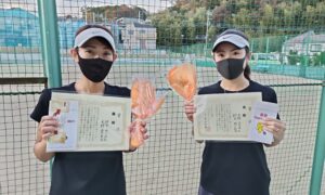 第1798回　百草テニスガーデン　女子ダブルス優勝:鈴木・大野ペア