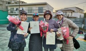 第1808回　桜台テニスクラブ　女子チーム戦優勝:『おっけー』