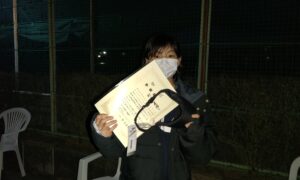 第38回　関町ローンテニスクラブ　中学生女子準優勝:村井 美結選手