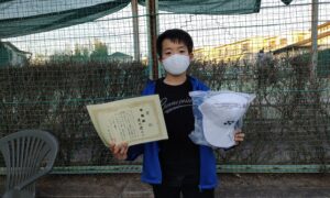 第53回　関町ローンテニスクラブ　小学生男子10歳以下準優勝:渡辺 捷斗選手