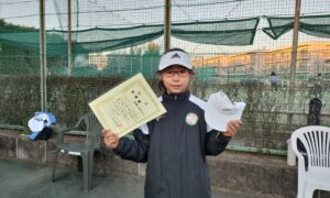 第53回　関町ローンテニスクラブ　小学生女子10歳以下準優勝:松田 あかり選手