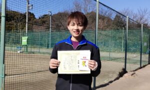 第11回　桜田倶楽部　男子シングルス優勝:清野 翔大選手