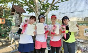 第1876回　関町ローンテニスクラブ　女子チーム戦優勝:『チームココ』