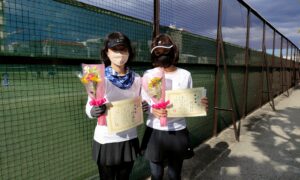 第1879回　桜台テニスクラブ　女子ダブルス準優勝:清田・石川ペア
