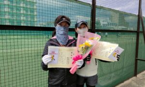 第1880回　桜台テニスクラブ　女子ダブルス準優勝:宇野・増島ペア