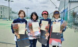 第1884回　南町田インターナショナルテニスカレッジ　女子チーム戦優勝:『すきかちーず』
