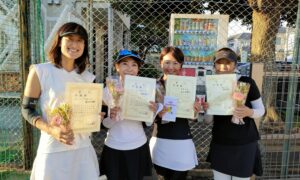 第1955回　南町田インターナショナルテニスカレッジ　女子チーム戦準優勝:『きゅ～り！』