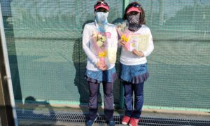 第1959回　東宝調布テニスパーク　女子ダブルス準優勝:古川・木村ペア