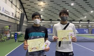 第277回　MTSテニスアリーナ三鷹　ナイター男子ダブルス優勝:藤原・渡辺ペア