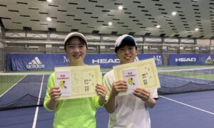 第283回　MTSテニスアリーナ三鷹　ナイターミックスダブルス優勝:瀬沼・鈴木ペア
