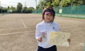 第8回　桜田倶楽部　女子シングルス優勝:岩下 かおり選手