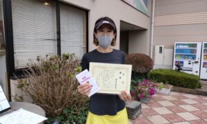 第11回　緑ヶ丘テニスガーデン　女子シングルス優勝:村井 直美選手