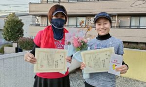 第2001回　桜台テニスクラブ　女子ダブルス優勝:吉井・鈴木ペア