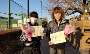 第2004回　善福寺公園テニスクラブ　女子ダブルス準優勝:八木・小暮ペア