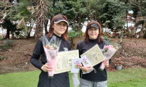 第2012回　百草テニスガーデン 　女子ダブルス優勝:松本・林ペア
