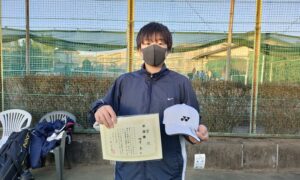 第42回　関町ローンテニスクラブ　中学生男子シングルス準優勝:郷津 基選手