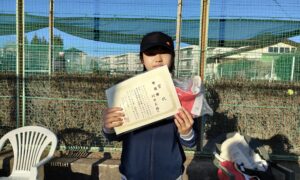 第42回　関町ローンテニスクラブ　中学生女子シングルス準優勝:村井 美結選手