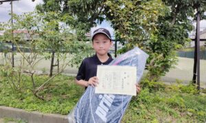 第55回　桜台テニスクラブ　小学生女子10歳以下優勝:長谷川 莉帆選手