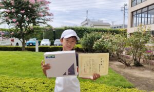第58回　緑ヶ丘テニスガーデン　小学生10歳以下準優勝:岡部 光希選手