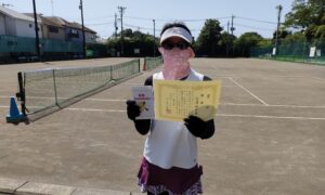 第15回　桜田倶楽部 東京テニスカレッジ　女子シングルス優勝:古澤 明日香選手