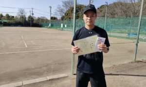 第19回　桜田倶楽部 東京テニスカレッジ　男子シングルス準優勝:石川 裕己選手