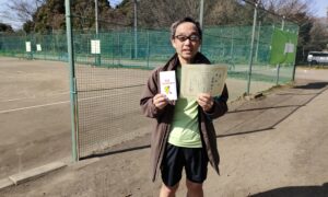 第19回　桜田倶楽部 東京テニスカレッジ　男子シングルス優勝:高橋 郁夫選手