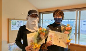 第2033回　南町田インターナショナルテニスカレッジ　女子ダブルス優勝:遠藤・田口ペア