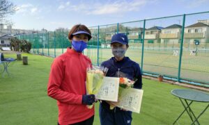 第2035回　百草テニスガーデン　女子ダブルス準優勝:菅原・額賀ペア