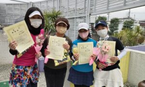 第2037回　桜台テニスクラブ　女子ダブルスチーム戦準優勝:『ハウオリ』