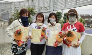 第2037回　桜台テニスクラブ　女子ダブルスチーム戦優勝:『テニスボール』