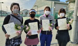 第2050回　南町田インターナショナルテニスカレッジ　女子ダブルスチーム戦準優勝:『雪やこんこ』