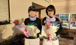 第2056回　緑ヶ丘テニスガーデン　女子ダブルス準優勝:内田・庄司ペア