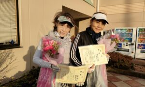 第2056回　緑ヶ丘テニスガーデン　女子ダブルス優勝:小林・那谷屋ペア