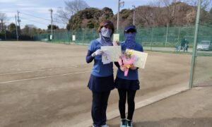 第2069回　桜田倶楽部 東京テニスカレッジ　女子ダブルス準優勝:明楽・伊藤ペア