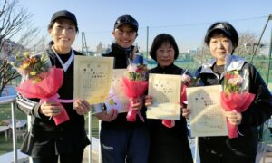 第2070回　善福寺公園テニスクラブ　女子ダブルスチーム戦優勝:『君とミステリー』