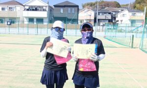 第2079回　百草テニスガーデン　女子ダブルス優勝:中尾・大野ペア