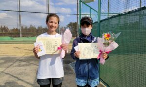 第2083回　東宝調布スポーツパーク　女子ダブルス準優勝:川上・石川ペア