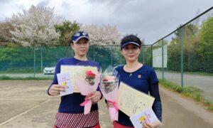 第2088回　桜田倶楽部 東京テニスカレッジ　女子ダブルス優勝:浜口・浅井ペア
