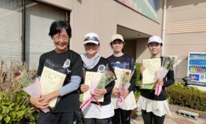 第2091回　緑ヶ丘テニスガーデン　女子ダブルスチーム戦準優勝:『チームワヒネ』