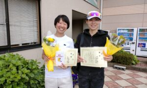 第2097回　緑ヶ丘テニスガーデン　女子ダブルス優勝:小松崎・鳥越ペア
