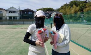 第2109回　百草テニスガーデン　女子ダブルス優勝:高木・鈴木ペア