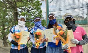 第2138回　関町ローンテニスクラブ　女子ダブルスチーム戦優勝:『さくらんぼ』