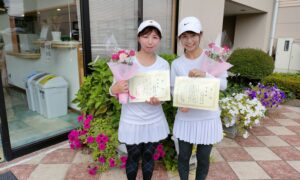 第2139回　緑ヶ丘テニスガーデン　女子ダブルス準優勝:芳賀・高橋ペア
